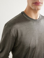 Dolce&Gabbana - Pastello Silk-Jersey T-Shirt - Green