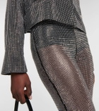 Prada Embellished mesh pants