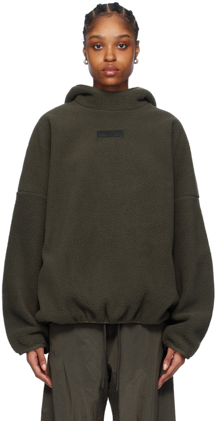 Photo: Fear of God ESSENTIALS Gray Pullover Hoodie