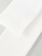 TOM FORD - Frayed silk-satin scarf