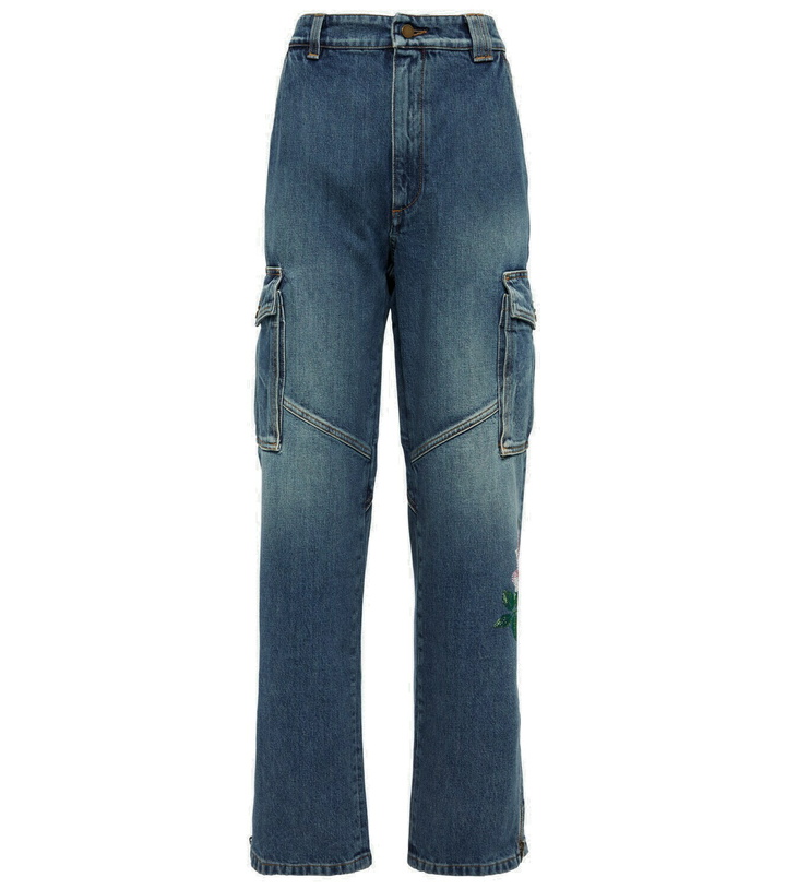 Photo: Alessandra Rich Sequin-embellished flared jeans