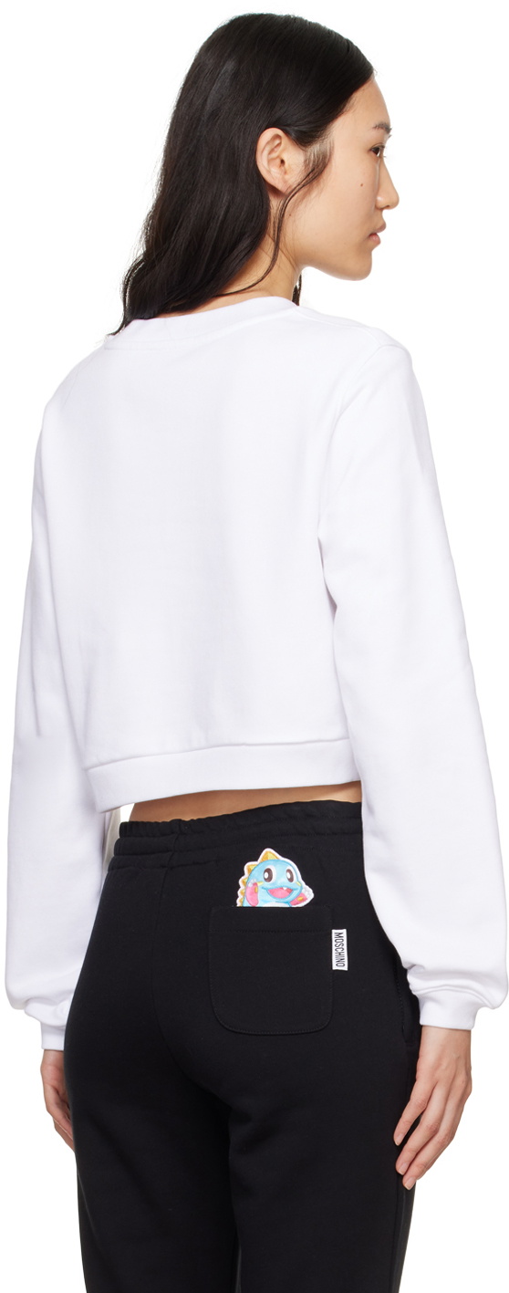 Moschino White Puzzle Bobble Sweatshirt