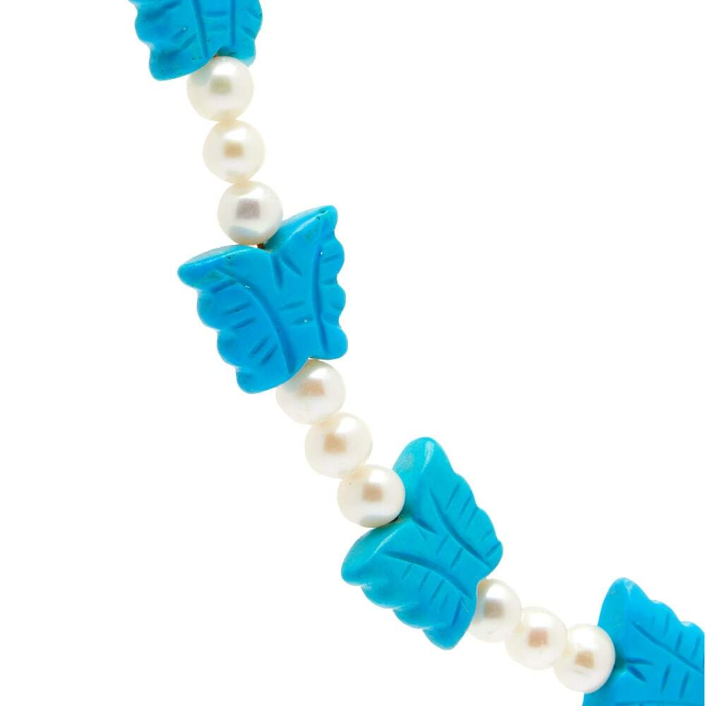 Timeless Pearly Women's Butterfly Choker Necklace in Blue Timeless