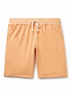 Bather - Straight-Leg Organic Cotton-Jersey Shorts - Orange