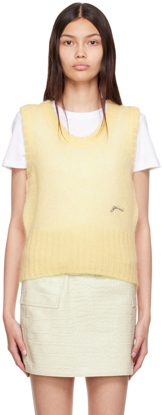 Photo: GANNI Yellow Wool Vest