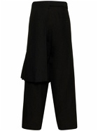 YOHJI YAMAMOTO - Cotton Pants W/ Pleated Skirt