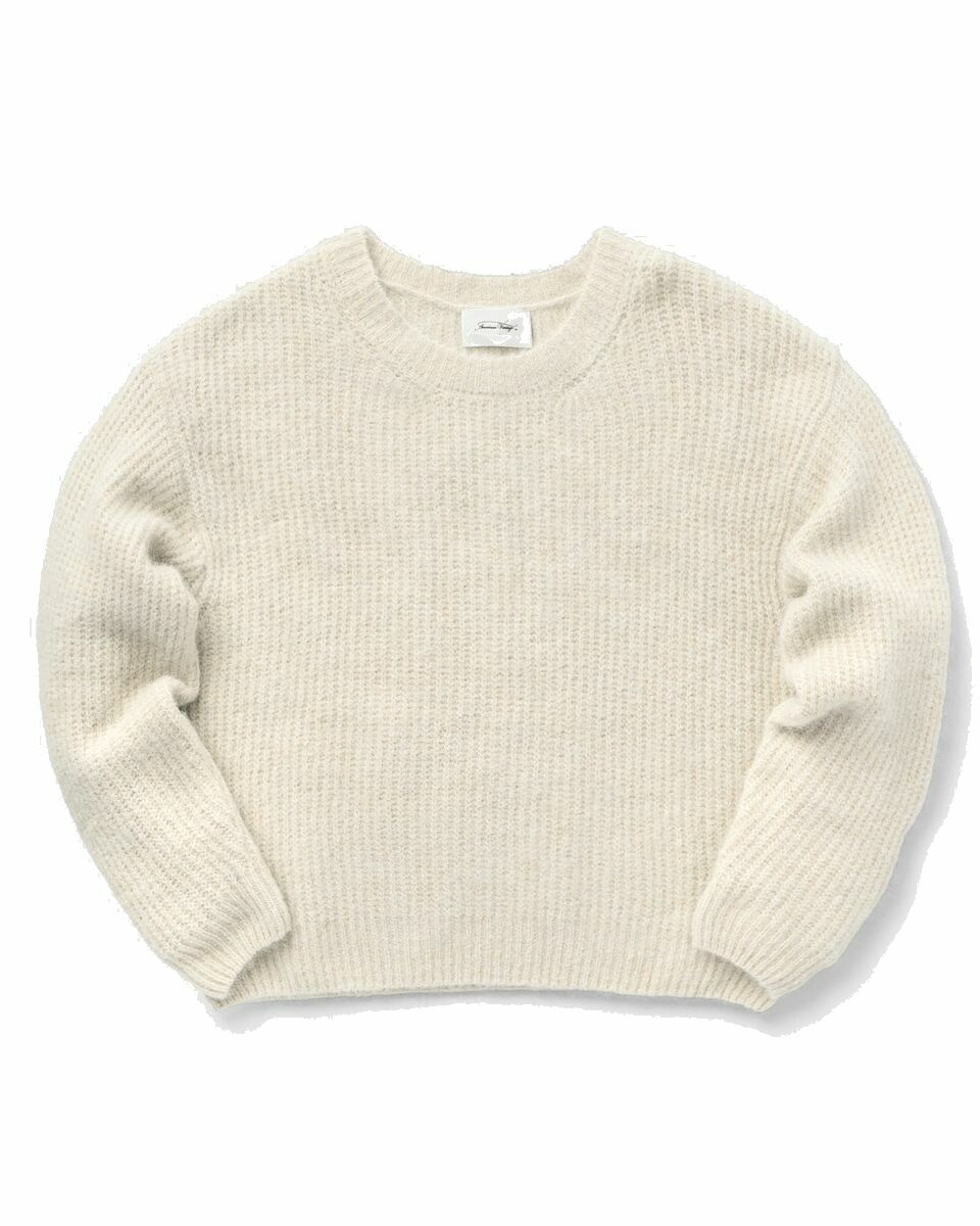 Photo: American Vintage Pull Ml Col Rond Beige - Womens - Pullovers