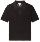BOTTEGA VENETA - Slim-Fit Tech-Mesh Polo Shirt - Brown