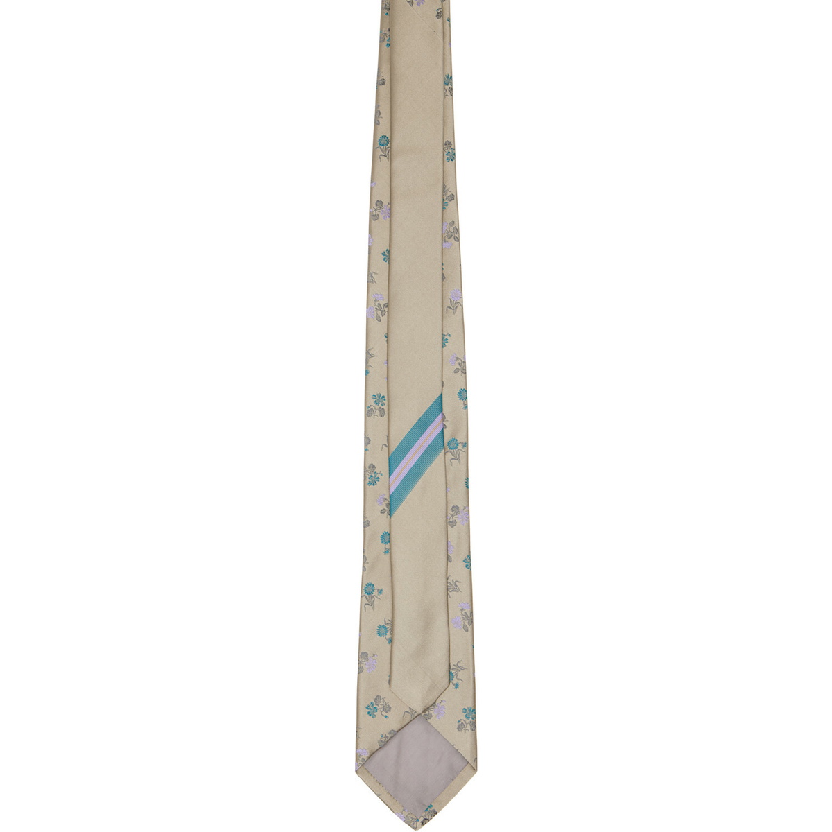 Dries Van Noten Beige Floral Tie