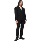 Hugo Black Perforated Monograms Leather Derbys