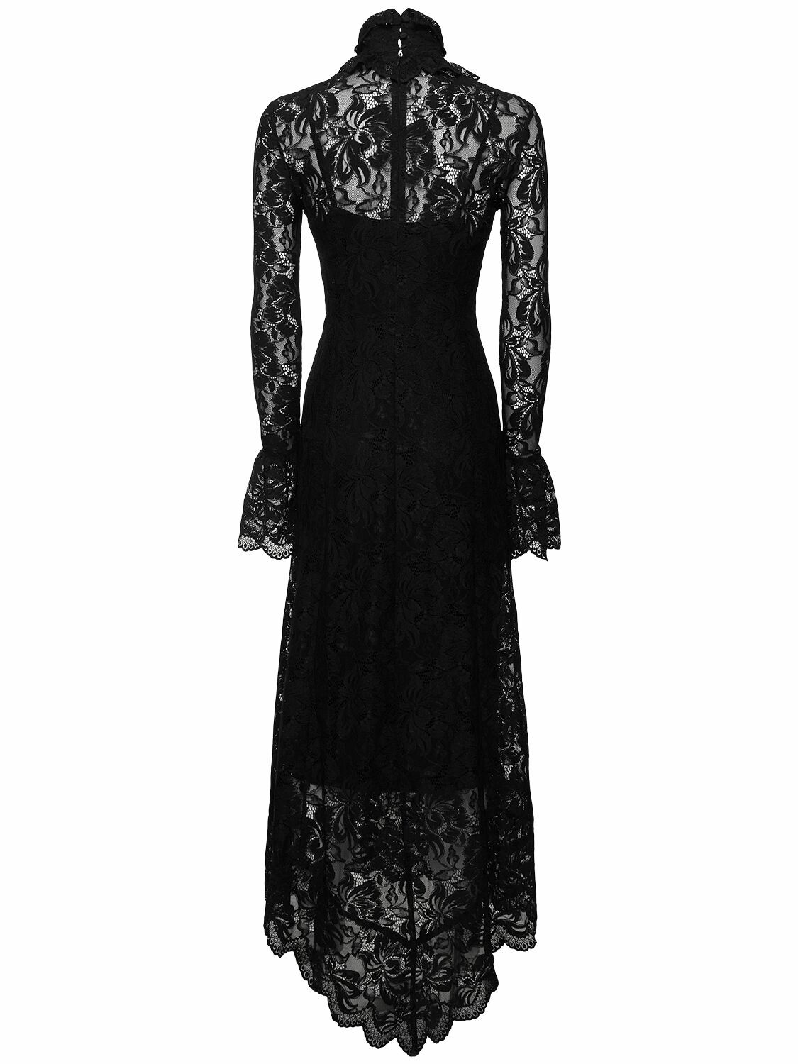 chinese dress ladies Rabanne Women's Lace Sheath Maxi Dress - Ivory