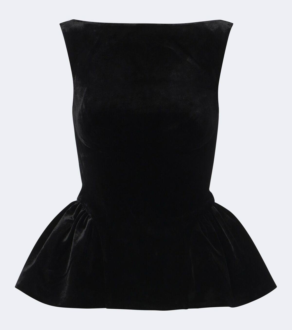Roland Mouret Peplum velvet top