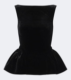 Roland Mouret Peplum velvet top