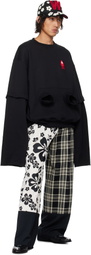 Walter Van Beirendonck Black 'Black Hole' Oversized Sweatshirt
