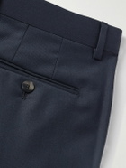Caruso - Slim-Fit Wool Suit Trousers - Blue