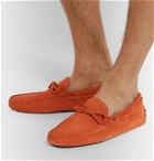 Tod's - Gommino Suede Driving Shoes - Orange