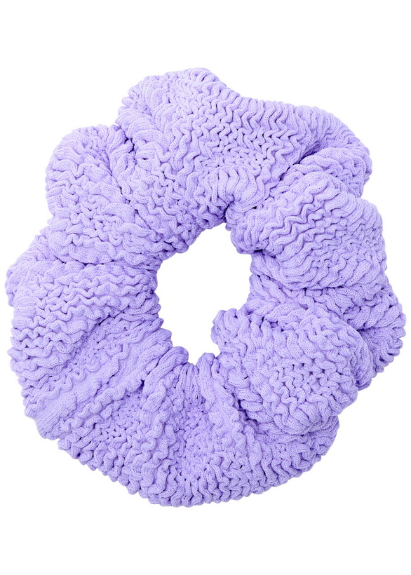 Photo: Hunza G Seersucker Scrunchie - Lilac - One Size