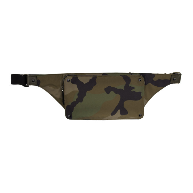 Photo: Valentino Green Valentino Garavani Rockstud Camo Pouch