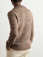 Loro Piana - Fancy Cashmere Half-Zip Sweater - Brown