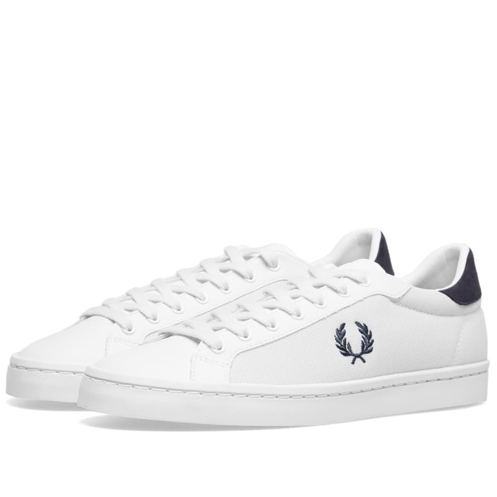 Photo: Fred Perry Lawn Leather Mesh Sneaker