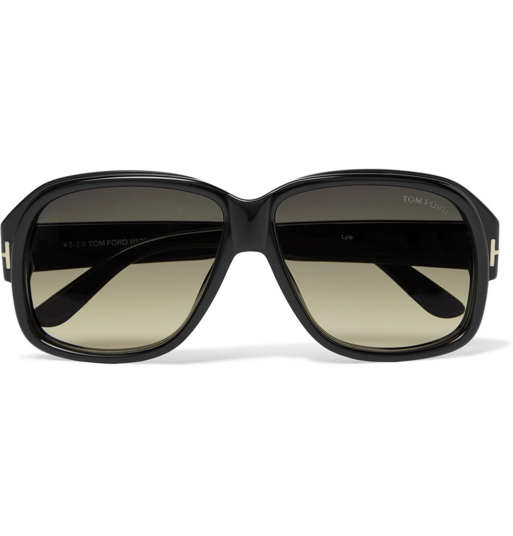 Photo: TOM FORD - Lyle Square-Frame Acetate Sunglasses - Black