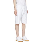 Champion Reverse Weave White French Terry Shorts