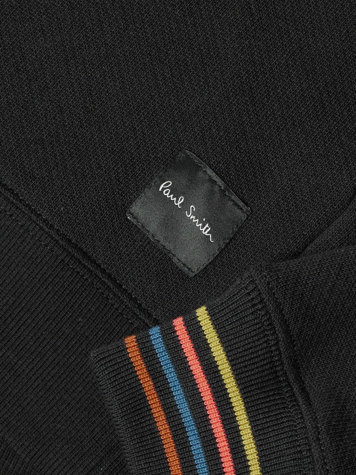 Paul Smith - Striped Cotton-Jersey Sweatshirt - Black