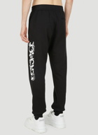 Versace Logo Print Track Pants male Black