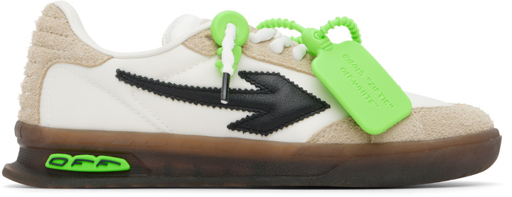 Photo: Off-White White & Beige New Slim Sneakers
