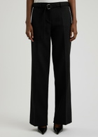Paris Georgia Basil Straight-leg Twill Trousers Black