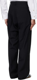 Stefan Cooke Black Tuxedo Trousers