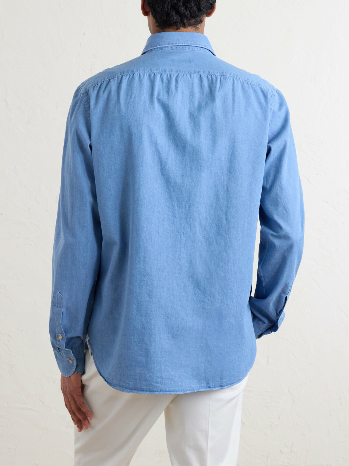 De Petrillo - Cotton-Chambray Shirt - Blue