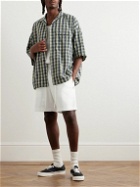 WTAPS - Straight-Leg Logo-Embroidered Cotton-Blend Jersey Shorts - White