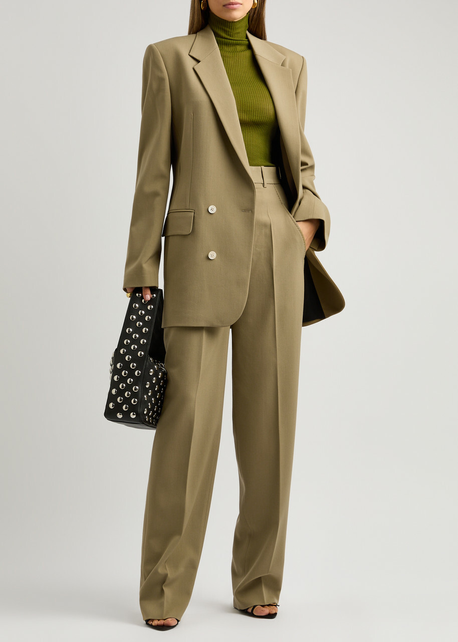 Petar Petrov The Professional Stretch-wool Trousers Khaki