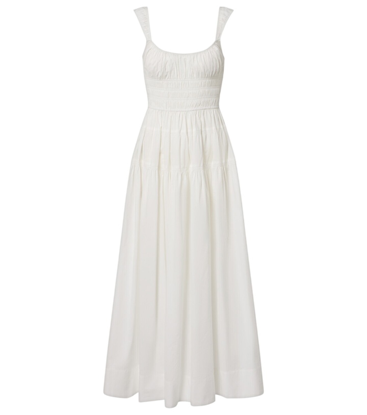 Photo: Dôen Clover shirred cotton poplin midi dress