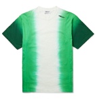 AMBUSH® - Logo-Embroidered Patchwork Tie-Dyed Cotton-Jersey T-Shirt - Green