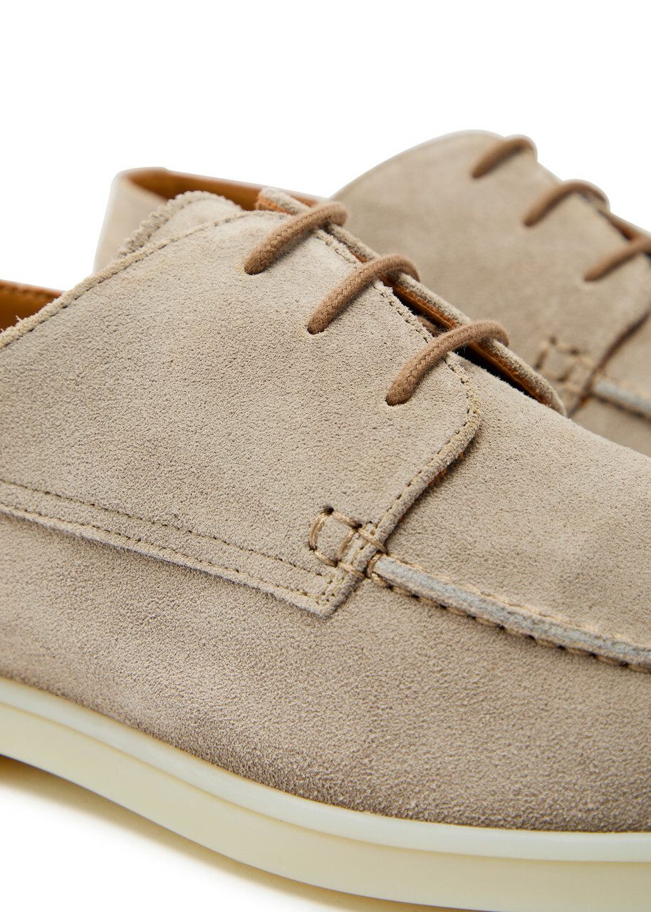 Aurélien Boat Suede Loafers Grey