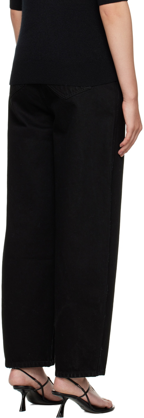 KHAITE Black Preen Jeans Khaite