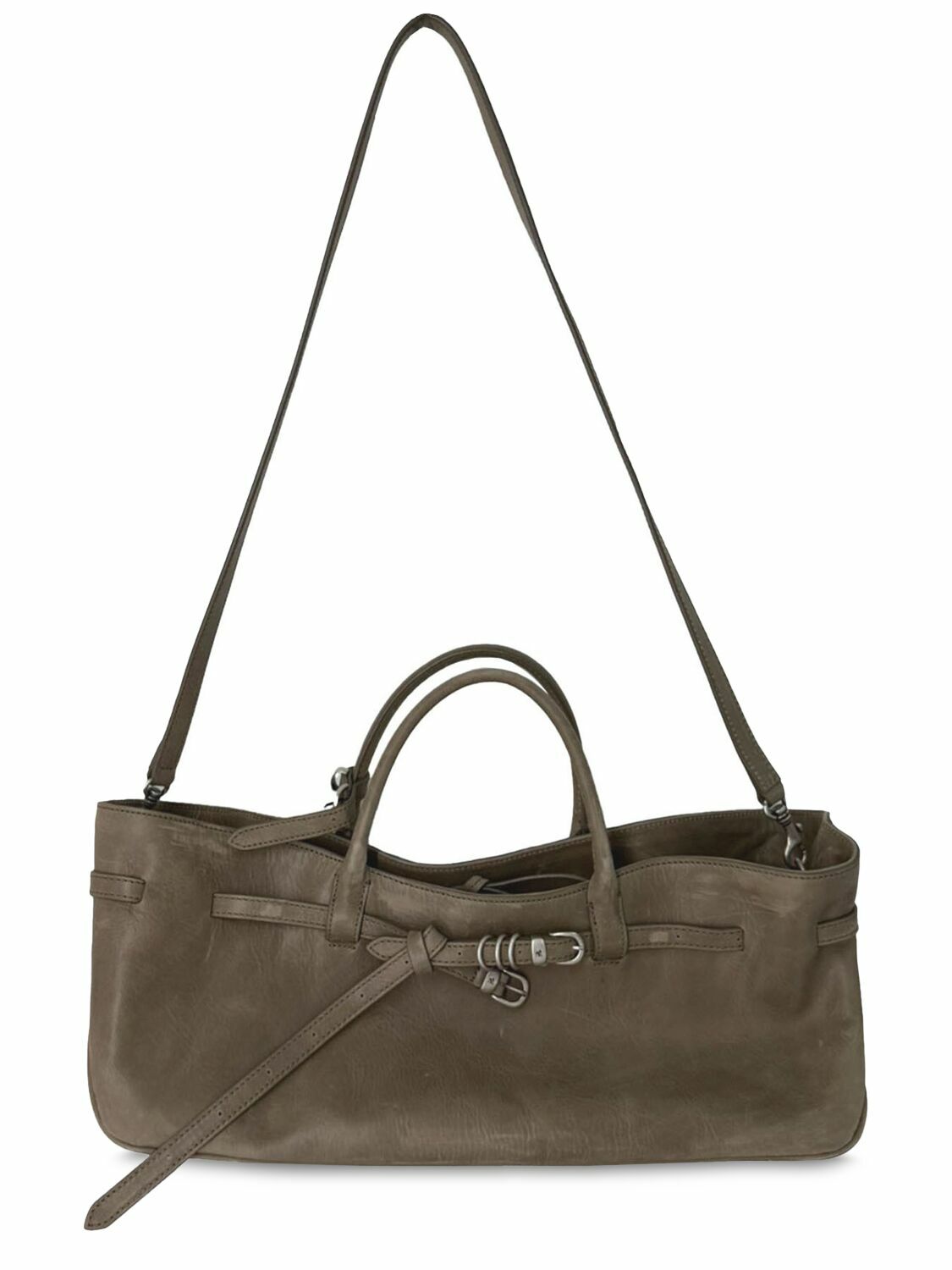 MARGESHERWOOD Pumpkin Nubuck Shoulder Bag MARGESHERWOOD