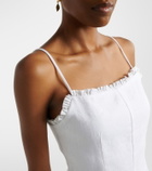 Posse Florence ruffled linen romper
