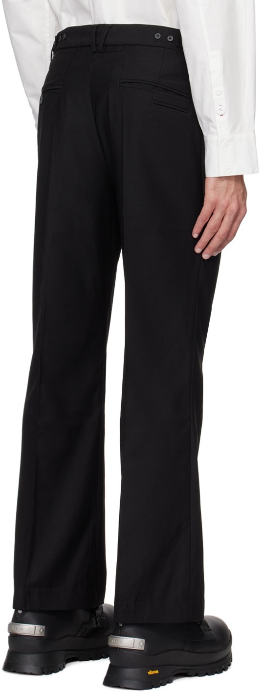 C2H4 Black Standard Suit Trousers