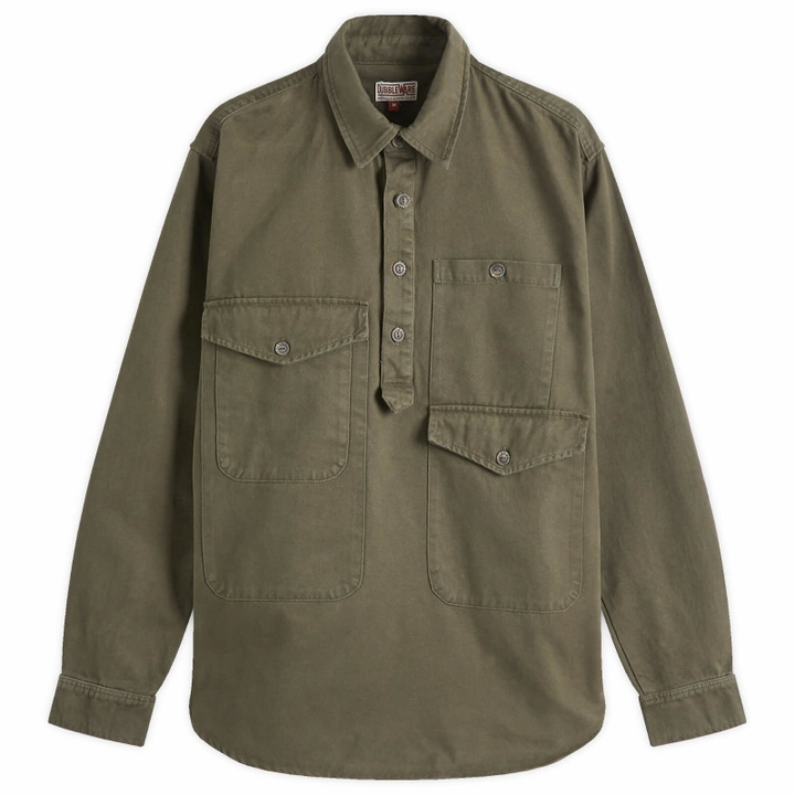 Photo: Dubbleware Men's Westford Pullover Shirt in Sea Kelp