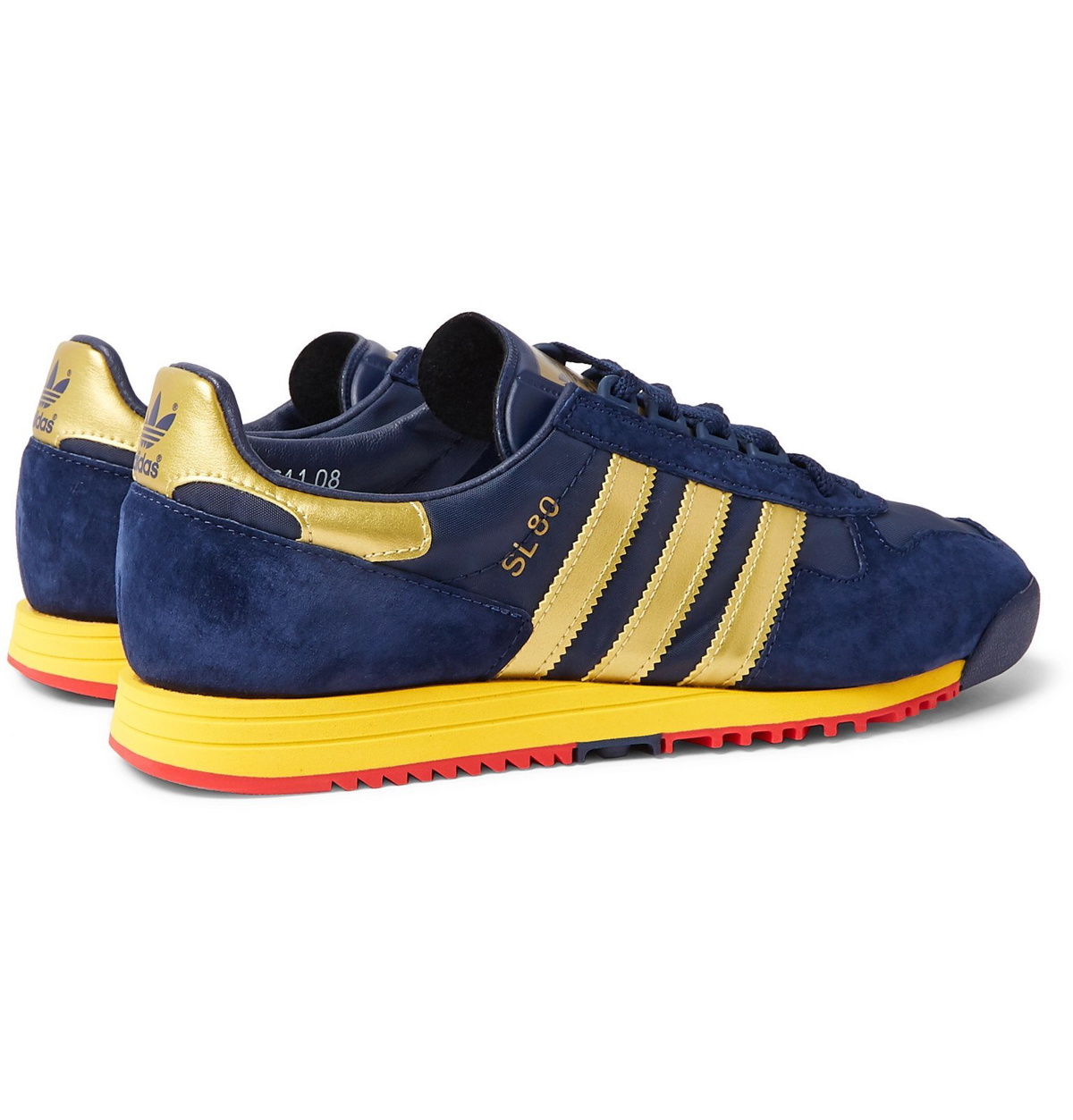 adidas Consortium - SL 80 Spezial Faux Suede and Leather and Mesh - Blue adidas Consortium