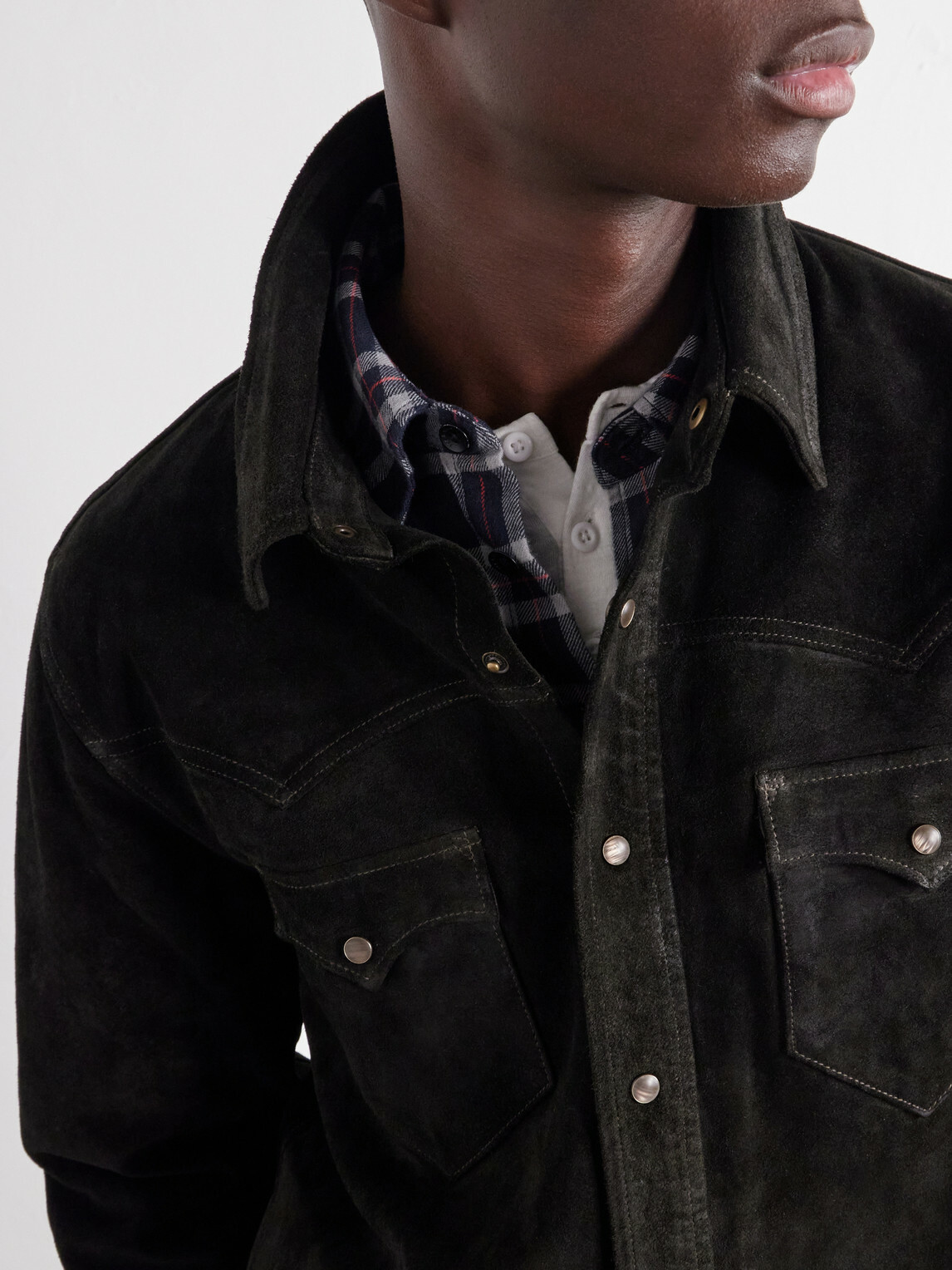 RRL - Willett Suede Jacket - Black