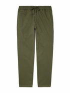 Folk - Tapered Cotton-Twill Drawstring Trousers - Green