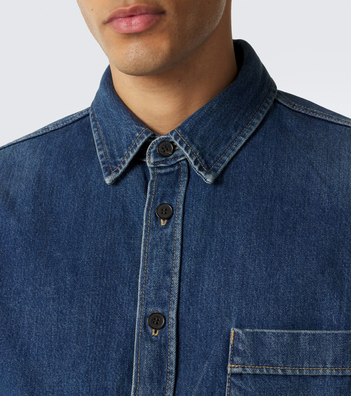 Saint Laurent Cassandre denim shirt