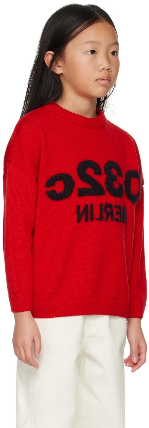 032c SSENSE Exclusive Kids Red Sweater