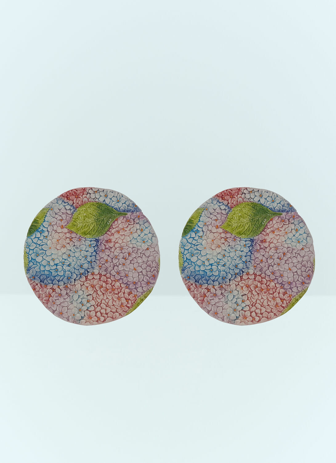 Les-Ottomans Set Of Two Ortensie Dessert Plates
