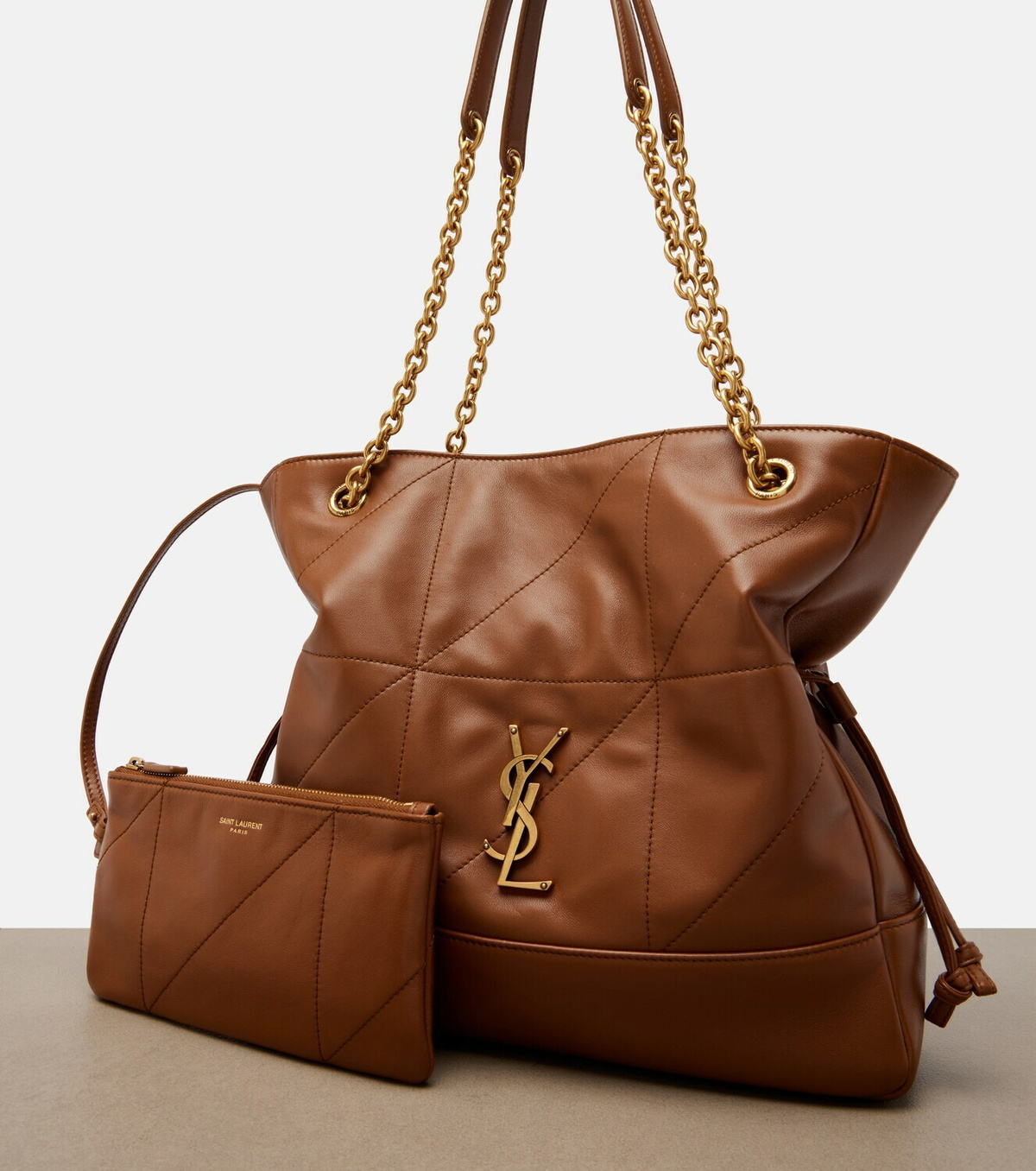 Saint Laurent Jamie Shopping Small leather tote bag