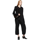 Lemaire Black Cropped Chino Trousers